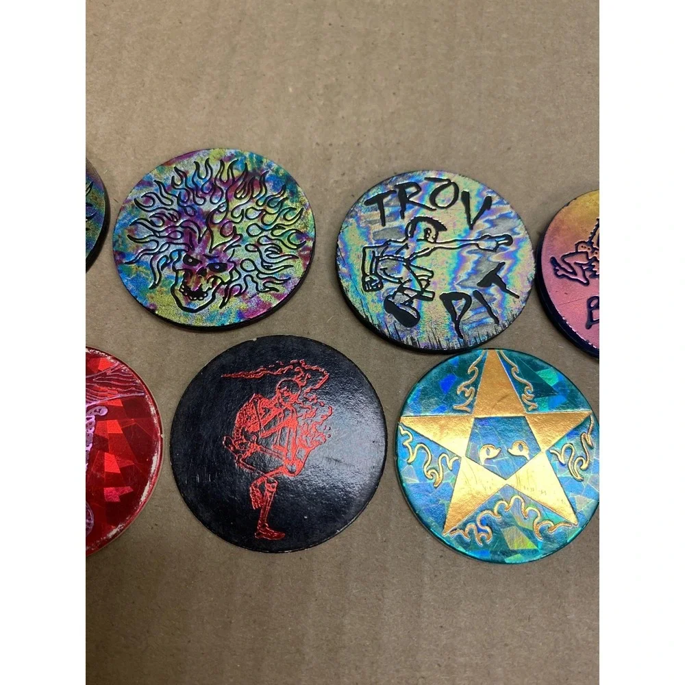 Vintage POG slammers lot of 9 Skeleton Game hard to find very rare jammers Trov